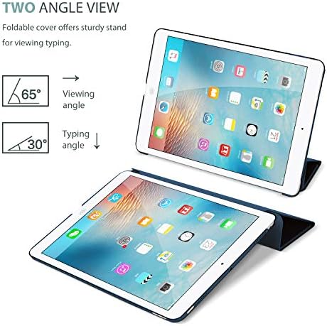 Procase iPad 2 3 4 SLUČAJ - Ultra tanko lagano stalak s prozirnim smrznutim pametnim poklopcem za Apple iPad 2 /iPad 3 /iPad 4 –navy