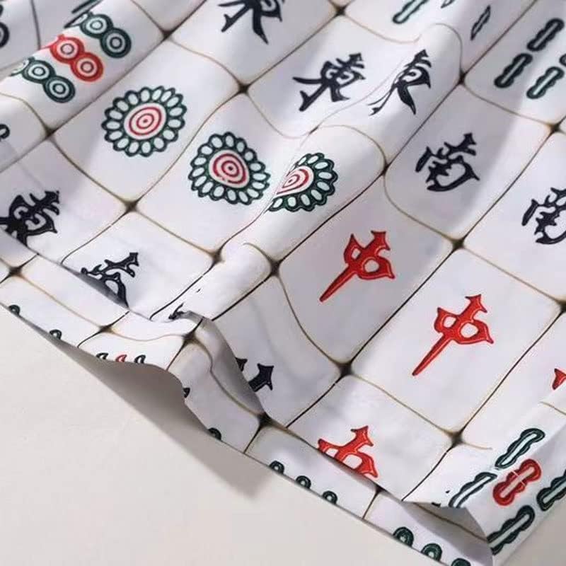 n/ljetna personalizirana mahjong košulja plaža odijelo za muške hongkonške stil labave kratke kratke kratke hlače u slobodno vrijeme