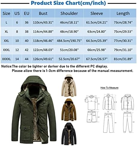 XXBR Zimski kaput za muške, plus baršunasti ručak na vanjskom patentnom zatvaraču, jakni s jaknama s kapuljačom nadmašeni dukvica