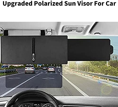 Polarizirani Suncobran za automobil s patentnim zatvaračem, nadograđeni produžetak automobilskog suncobrana 9400 s PC lećom i bočnim