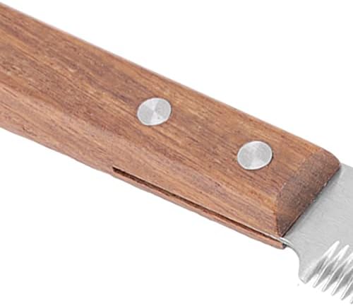 Nož za šišanje pasa, profesionalni nož za čupanje pasa s drvenom ručkom noževi za šišanje pasa alati za njegu kućnih ljubimaca za pse