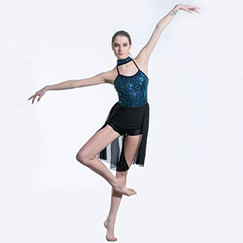 CCBUY GREEN SVEVENJE KODICA S MESH suknja baletna haljina Stage Performance Balet kostimi lirična i suvremena baletna odjeća