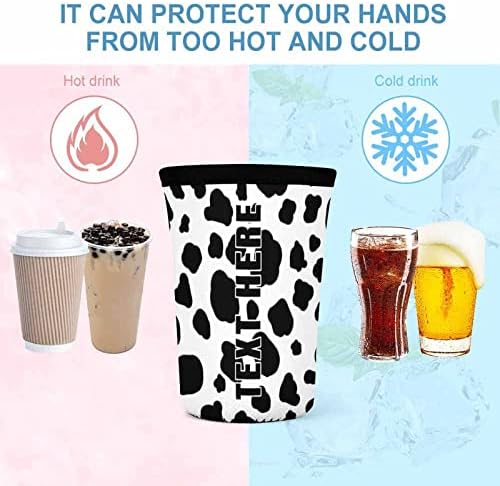 Prilagođeni 3 pakiranje ledene rukave za višekratnu uporabu, personalizirani vaš logotip Naziv teksta neoprene izolator čaša, čaša