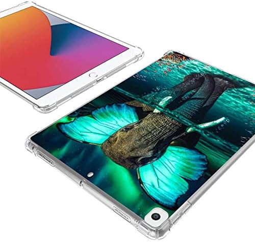 Kapadiy slučaj za iPad 9th/8th/8./7. generacija 10,2 inča 2021/2020/202019 Slučaj, Air 3. Gen/Pro 10,5 slon Aurora podvodni uzorak