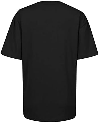 St.Patrickov dan košulja za žene print majice za ispis cramrock labave majice majice kratki rukavi o vratni vrhovi bluza