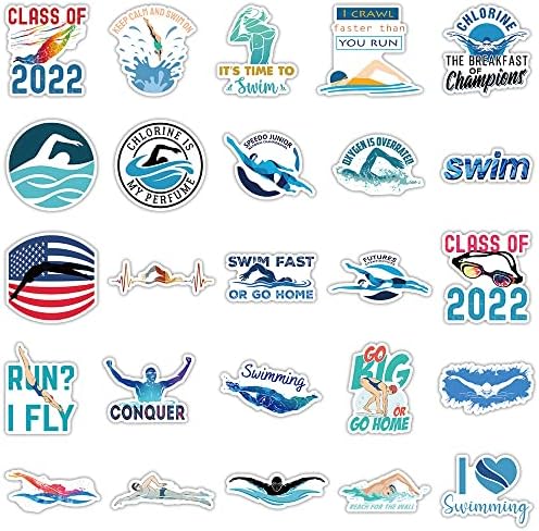 Naljepnice za plivanje | Naljepnice za plivanje od 50 pcs - Sportske naljepnice za boce s vodom, scrapbooking, laptop, skejtbord -