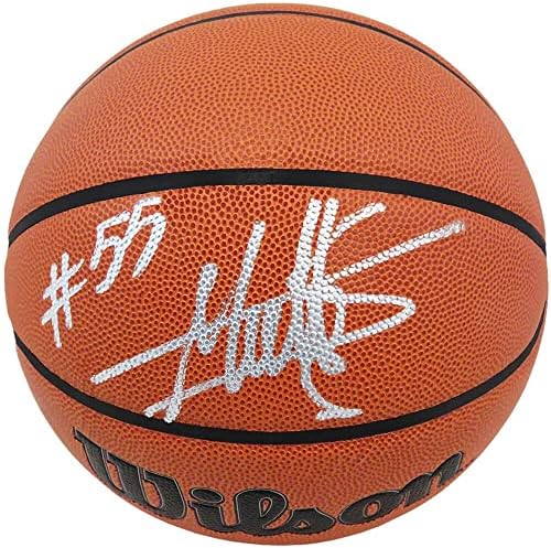 Dikembe Mutombo potpisao je Wilson unutarnji/vanjski NBA košarka - Košarka s autogramima