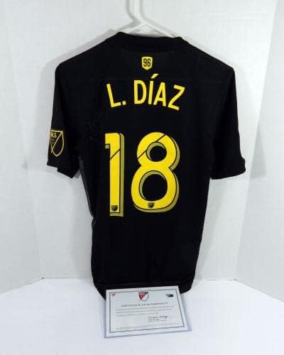 2019. Columbus Crew SC Luis Diaz 18 Igra korištena potpisana crnog Jersey S DP38409 - Autografirani nogometni dresovi
