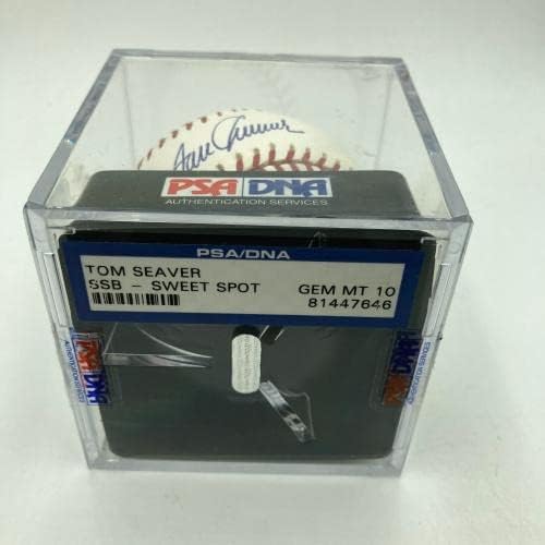 Tom Seaver potpisao je bejzbol PSA DNK majora lige Ocijenjeno 10 Gem Mint - Autografirani bejzbol