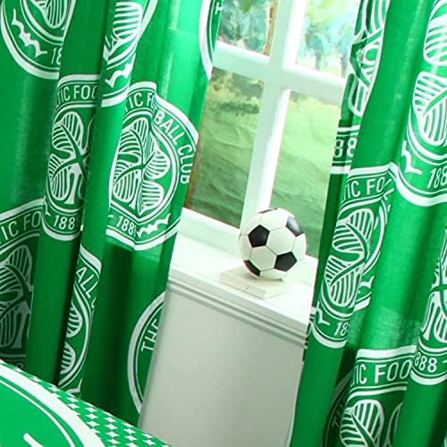 Nogometne zavjese nogometnog kluba Celtic - poklon za prozorske zavjese od 54 inča