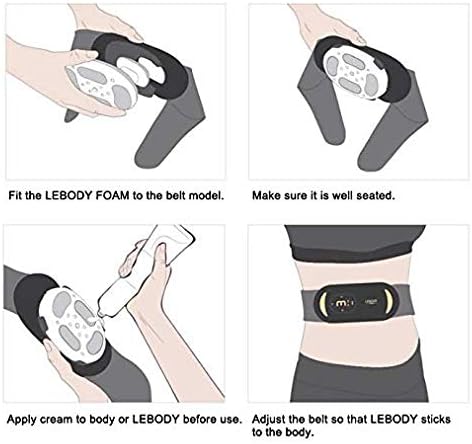 Osnovni set ispod: bežični masažer za toniranje mišića ruku, trbuha, struka srednje frekvencije, masažna krema