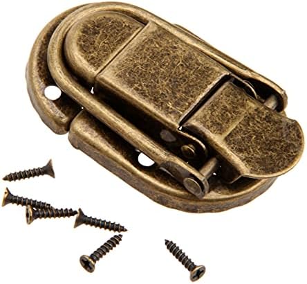 Seewoods WS823 1PC 60X34mm Vintage Lock Antique brončana hasp nakit za nakit kutija s poklon kutijom kofere kofere kućice hasp zasun