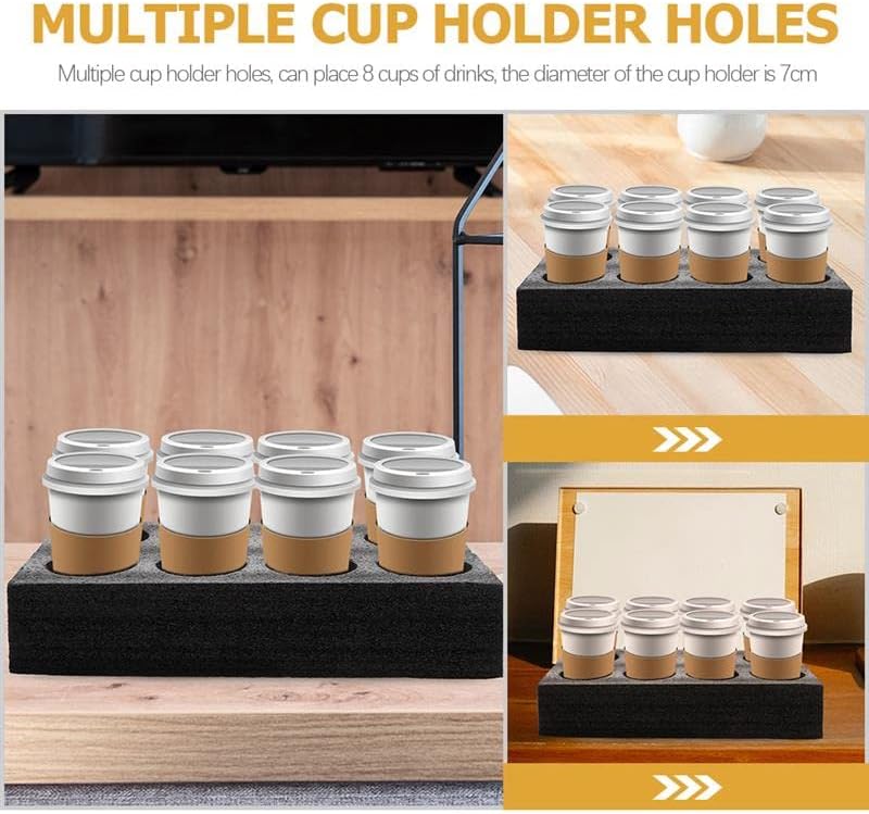 3pcs Držači za šalice za kavu alati za pakiranje za poneti 8 šalica ladice za nošenje pića mliječni čaj držač za čaše za kavu držač