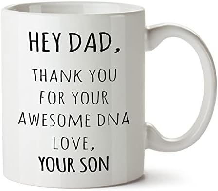 Rođendanska šalica od sina, Hvala ti na DNK, zabavan poklon za tatu