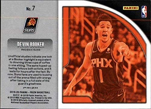 2019-20 Panini Prizm Get Hyped Prizms Green 7 Devin Booker Phoenix Suns NBA košarkaška karta