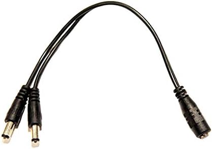 Oštro oko 2,1 mm x 5,5 mm DC napajanje y razdvajanja kabela ženski dc do 2 x muški dc utikač