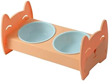 Dvostruka zdjela za kućne ljubimce s podignutim postoljem, neklizajuće zdjele za mačju hranu i vodu