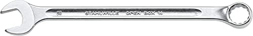 Kombinirani ključ od 40102424, otvorena kutija, duga, veličina 24 mm, krajnji kut prstena od 10 stupnjeva, izrađena od kromiranog legiranog