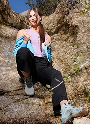 Baleaf ženske planinarske hlače Brzo suhe lagane joggerne hlače atletski trčanje trening džepovi s patentnim zatvaračem