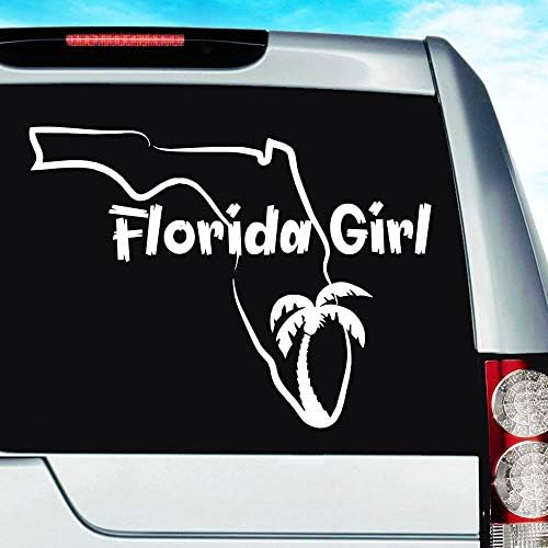 Florida Girl Decal vinil naljepnica naljepnica naljepnica za odbojnik za kamion za kamion prozor laptop zidni hladnjak | Die-Cut/Nema
