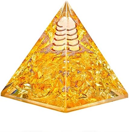 Lunkoen Nova inspirativna kristalni orgonit Piramida za uspjeh u uspjehu bogatstva, zaštita od piramide od čakra orgona generator energetike