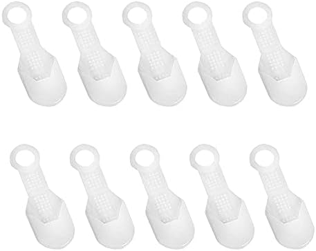 PZRT 10 pari ne klizanja gumene vješalice prozirna vješalica za odjeću hvata za muškarce za ormare, bijela
