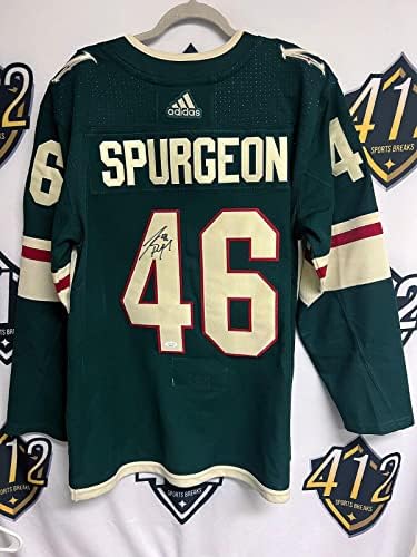Jared Spurgeon Minnesota Wild potpisao je Jersey s autogramom s jsa coa adidas - autograpd nhl dresovi