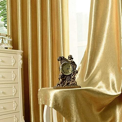 Myru 2 ploče postavljene polu -zamračene zlatne zavjese za dnevnu sobu utisnute zavjese za cvijeće za spavaću sobu