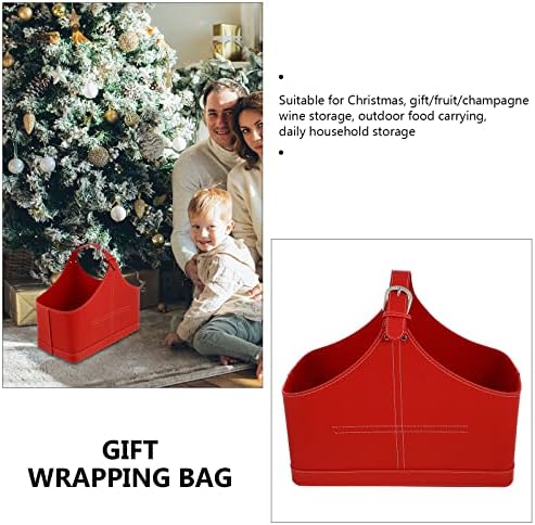 1pcs vrećica za pakiranje kožna poklon torba prijenosna poklon košara Božićni dekor Božićni ukrasi