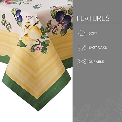Elrene Home Fashions Francuski vrtni pamučni tkanina stolnjak, 68 x96, multi