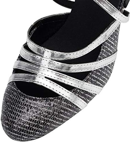 Hiposeus Latino plesne cipele za žene Glitter Salsa Performance Plesni cipele, model YC-L131
