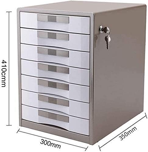 ZCXIYU Desk Storage DeskDesk Organizacija i skladištenje 7-sloja za zaključavanje metalne radne površine Organizacije za podnošenje
