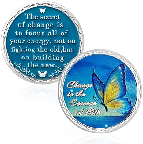 Čip trezvenosti leptir / AA Kovanice i medaljoni / promjena to je bit života oporavak trezvenosti Darovi za muškarce i žene