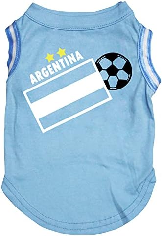 Petitebella argentina zastava nogometna košulja za pseće pseće