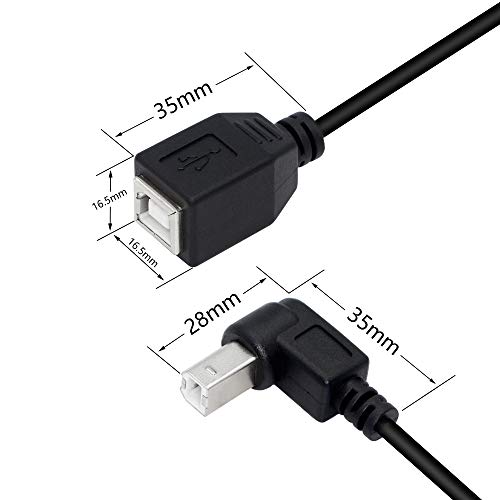 Je li kabel pisača SinLoon USB 2.0 Tipa B, USB 2.0 priključak B za povezivanje s pisačem Type-B, kratko produžni kabel za pisač, skener,