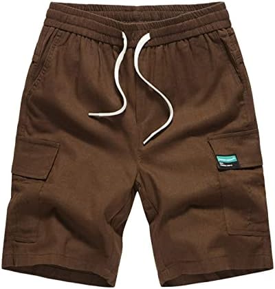 Radne kratke hlače za muškarce, muške Ležerne teretne kratke hlače s elastičnim strukom i labavim vezicama, radne kratke hlače Na otvorenom