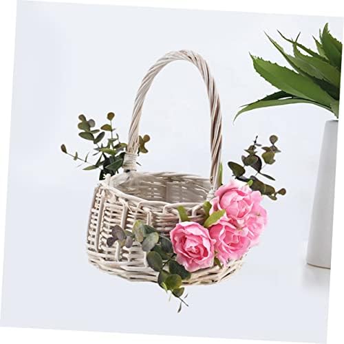 Pletena košara košara za pohranu algi ukrasne košare košara za piknik s ručkama Elegantna košara za cvijeće pletena košara za Sadilicu