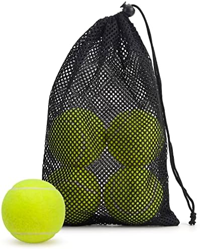 Teniske loptice od 4 pakiranja teniske loptice za trening visokog pritiska teniske loptice za pse zadebljani tenis s mrežastom vrećicom