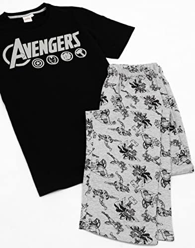 Marvel the Avengers muške pidžame logotip salona hlača i majica set