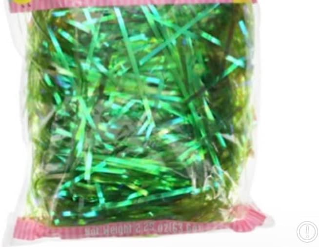 Tkanine svijetle bambusove uskrsne košare sa šarkiranim ručkama s uskršnjom travom ljubičasto ružičasto plave 9.125x9.875x8.5-in. s