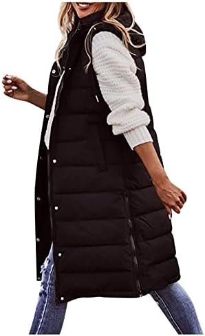Cotecram puffer jakna ženska pU veličina dugih rukava pakiranim kapuljača zimski kaput casual grijane jakne prekrivene vanjske odjeće