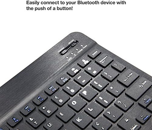 Tipkovnica BoxWave kompatibilna s Microsoft Surface Go 3 - Bluetooth tipkovnica SlimKeys, prijenosni tipkovnica s ugrađenim naredbama