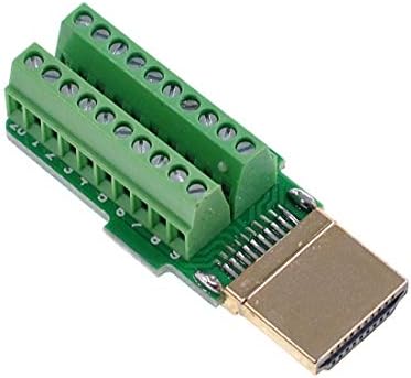 Oiyagai 2PCS HDMI adapter signali terminalni prekid metalnog poklopca terminala za proboj priključka bez lemljenja bez lemljenja adapter