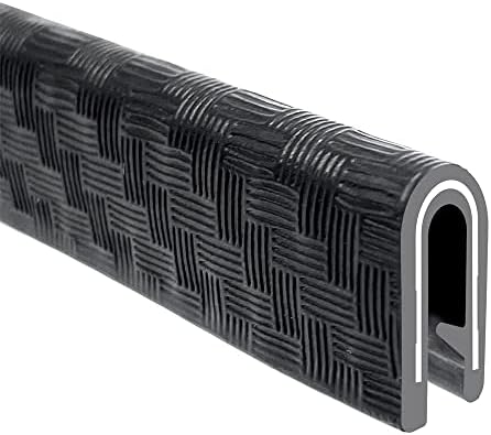 TRIM–LOK Edge Trim - Odgovara ivica 3/32 cm, dužina noge 9/16 cm, dužine 250 metara, crna, tekstura karbonskih vlakana – Fleksibilna