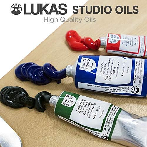 Lukas Studio Professional Boja ulja boja Visoko pigment Profesionalna boja umjetnika - 37 ml cijevi - izgorjeli Umber