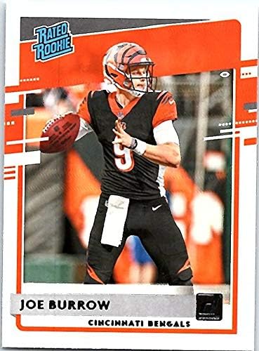 2020. Donruss nogomet 301 Joe Burrow RC Rookie Cincinnati Bengals Službeni NFL trgovačka karta Panini Amerika