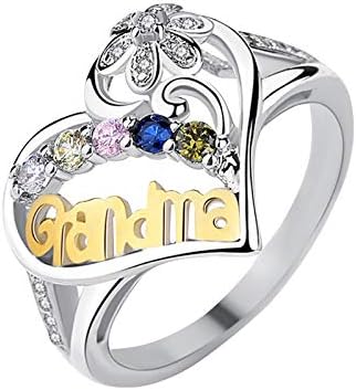 Prstenovi za žene 2023. rođendanski pokloni Dan Impl Poklon Majke odgovarajući svestrani prsten mama Kreativna boja i mama