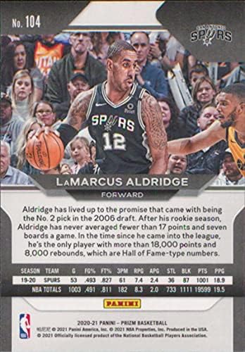 2020-21 Panini Prizm 104 LaMarcus Aldridge San Antonio Spurs NBA košarkaška karta