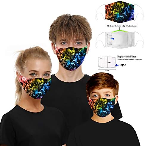 Maska s pamučnom licom otporna na prašinu s listom maske (2pcmask filter ， 1pc maska