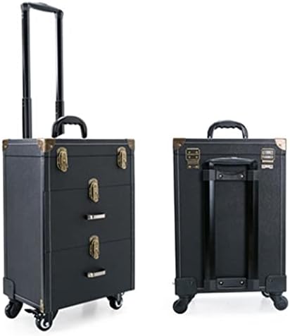 Zhuhw kotrljajuća prtljaga komplet kofera kovčeg kotača kozmetička vreća za nokte tetovaža kolica s kolicama